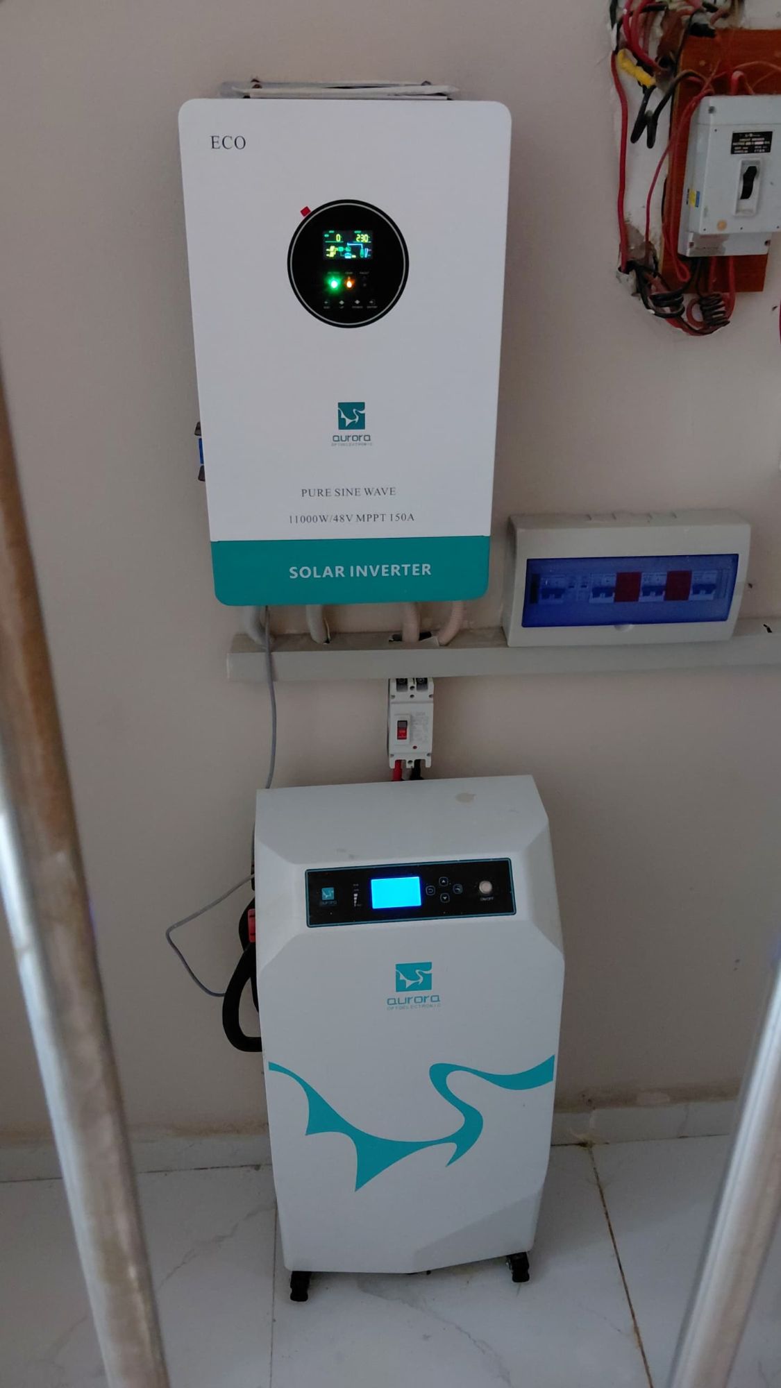 Aurora Solar 11 kVA hybrid inverter and 16 kWh LiFePO4 battery, Abuja, FCT